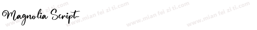 Magnolia Script字体转换